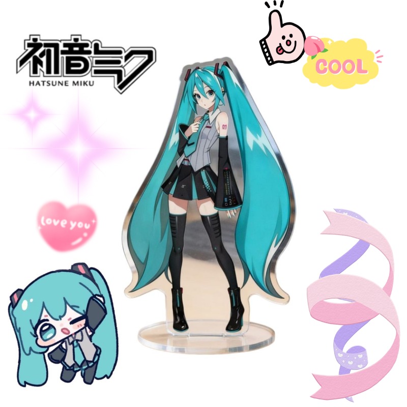 Anime Cosplay Of - 하츠네 미쿠 10cm 아크릴 스탠드 귀여운