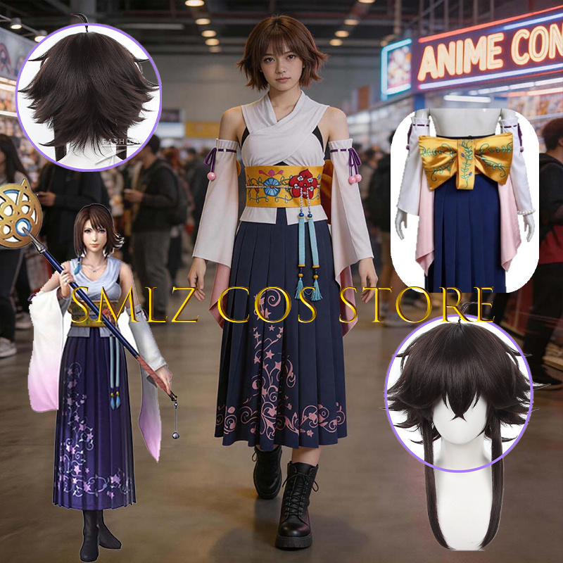 Anime Cosplay For Halloween - Smlz FFX 유나 코스프레 애니메이션 FF10