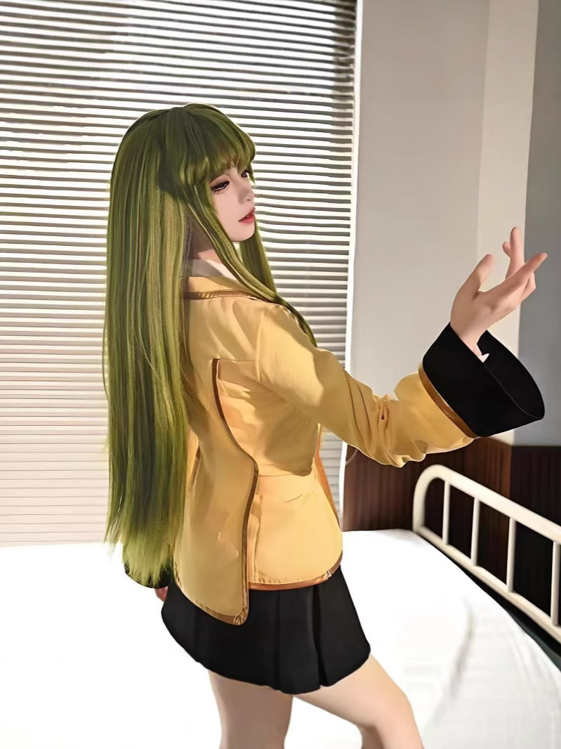 Cosplay Anime Expo - C.C. 코드 기아스 애슈퍼드 아카데미 교복
