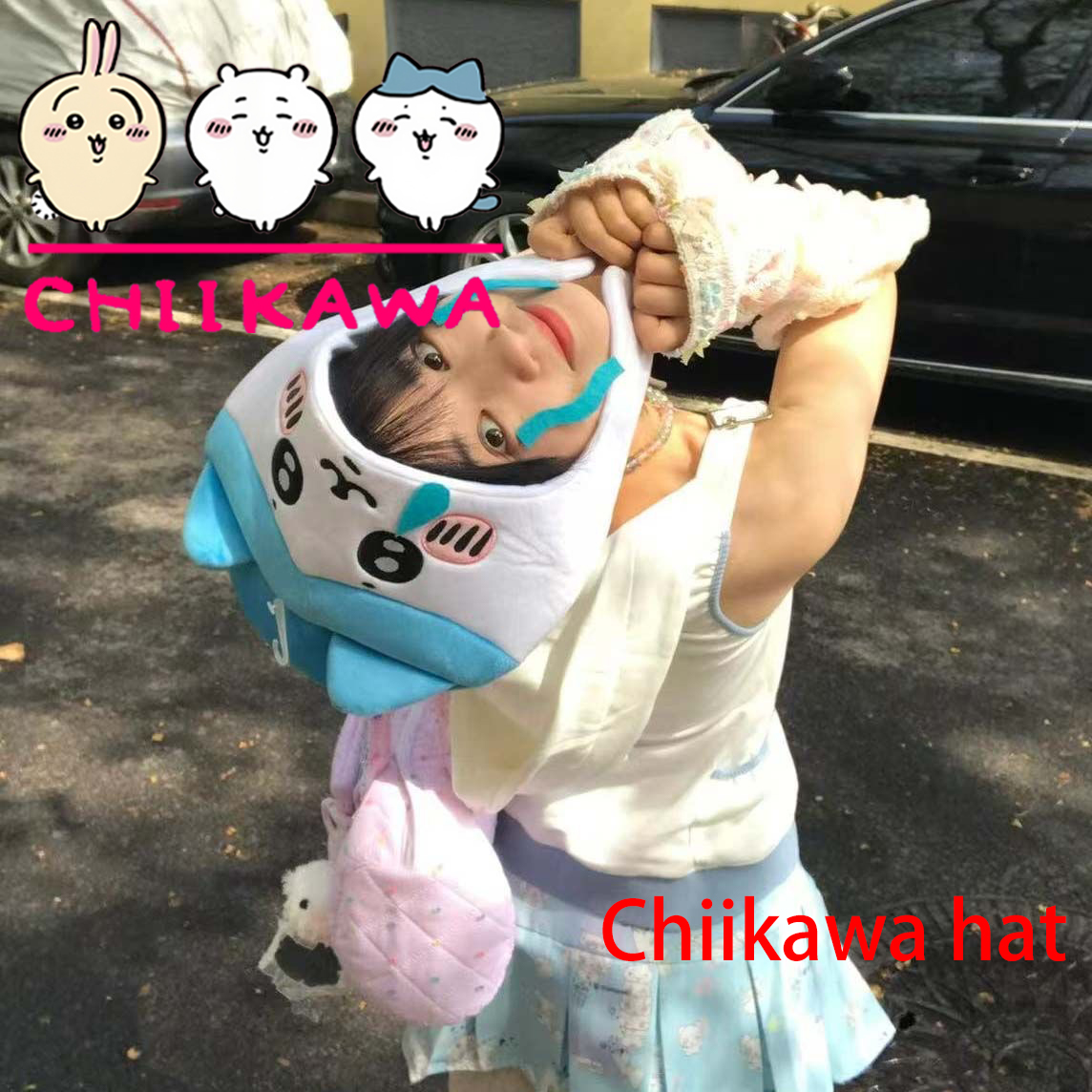 치이카와 하치와레 우사기 모자, 귀여운 만화 캐릭터 코 - Anime Cosplay Girl Photo 리뷰 및 가격