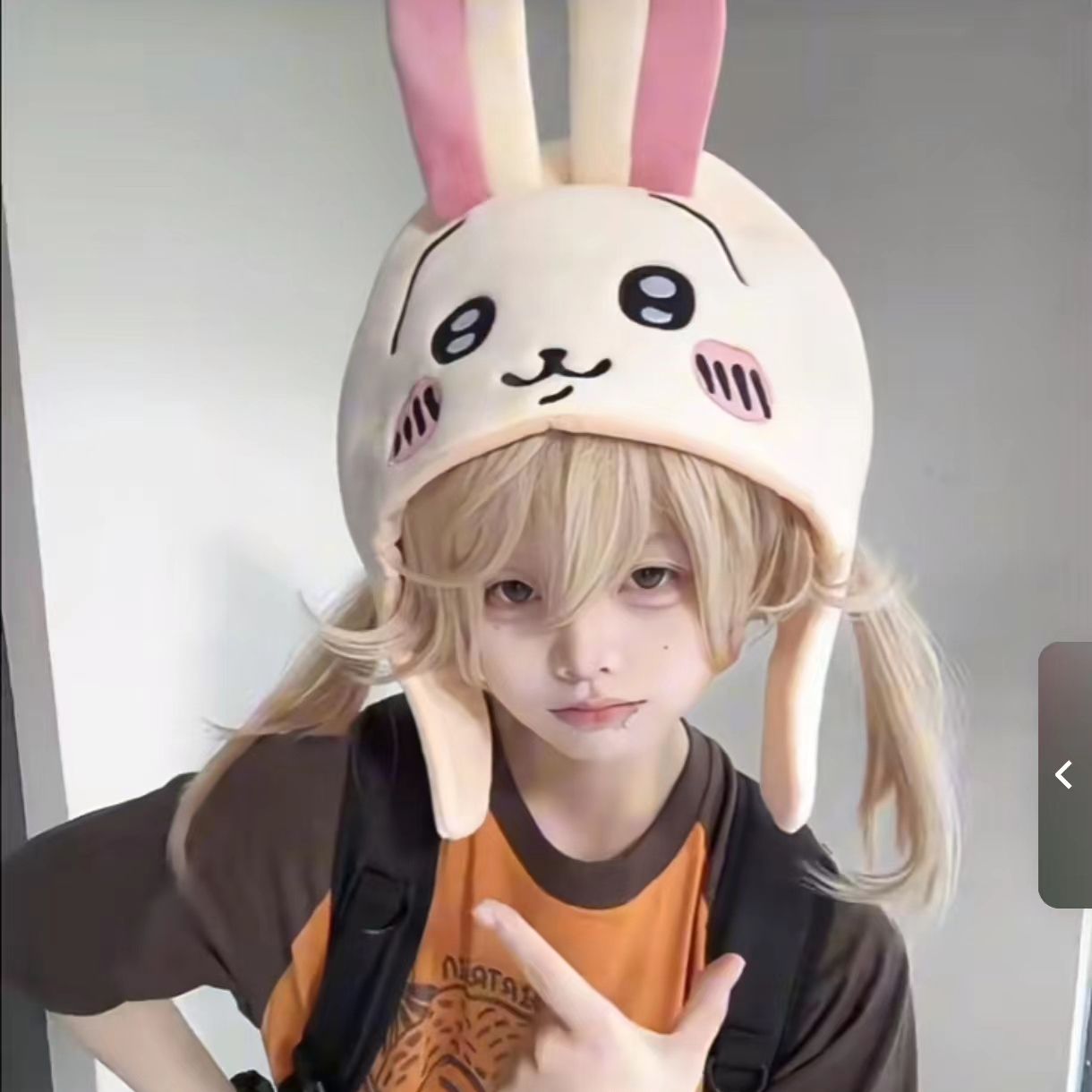 치이카와 하치와레 우사기 모자, 귀여운 만화 캐릭터 코 - Anime Cosplay Girl Photo 리뷰 및 가격