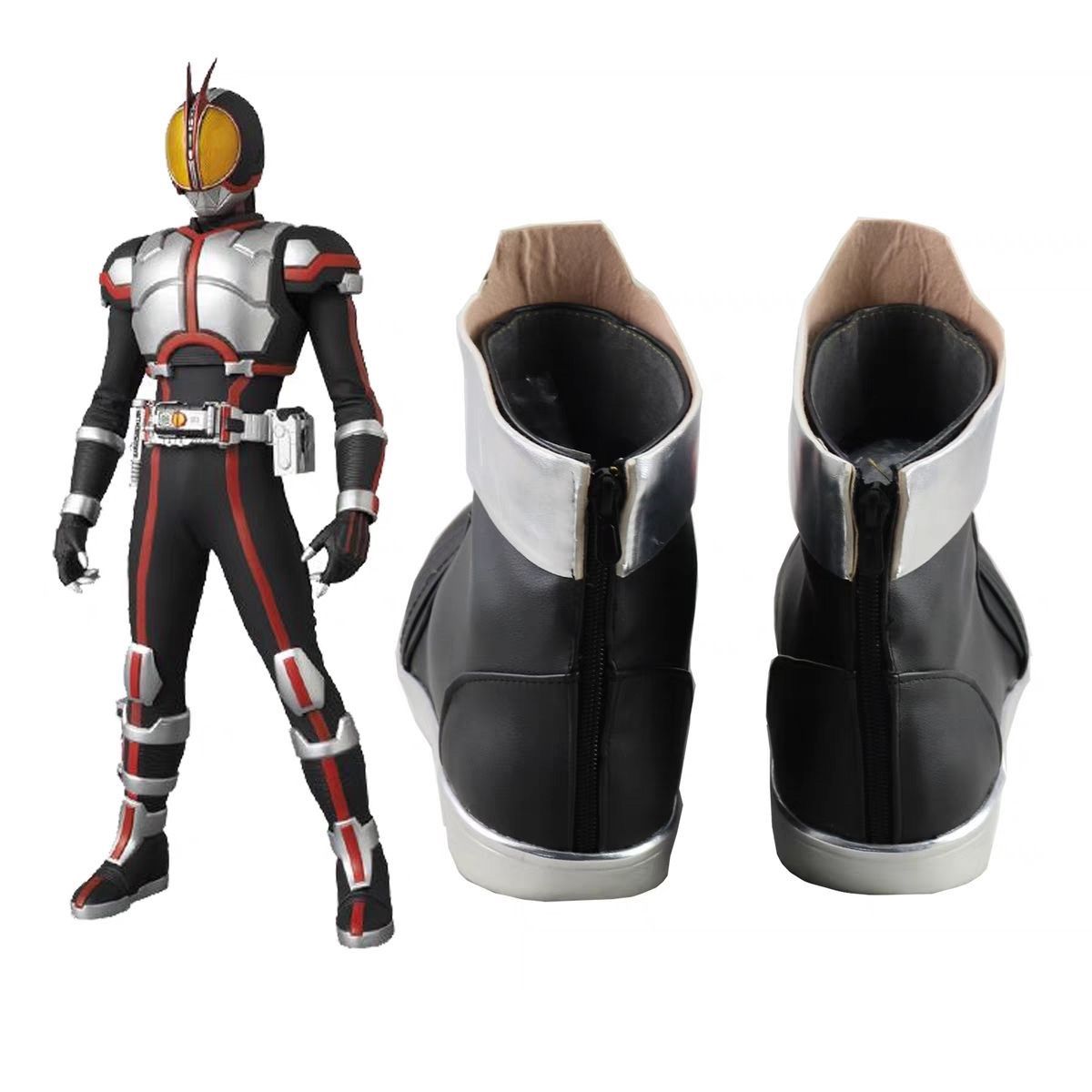 할로윈 가면라이더 555 파이즈 코스프레 앵클 부츠 블 - Anime Cosplay Kamen Rider 리뷰 및 가격