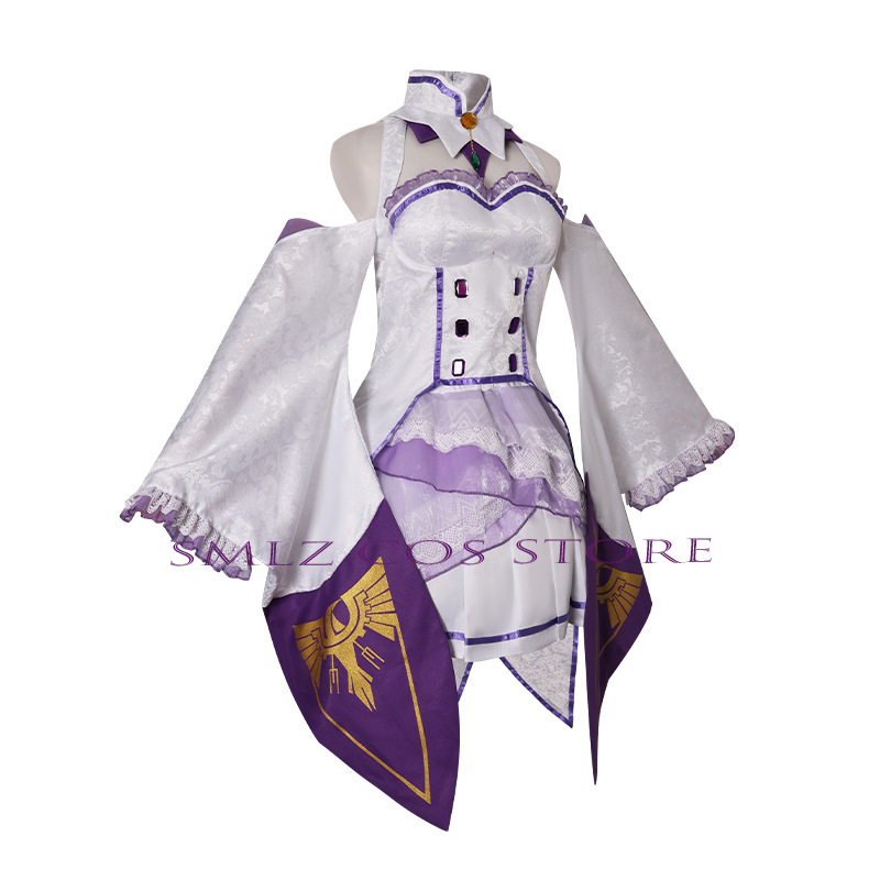 에밀리아 코스프레 애니메이션 Re Zero Kara H - Anime Cosplay For Halloween 리뷰 및 가격