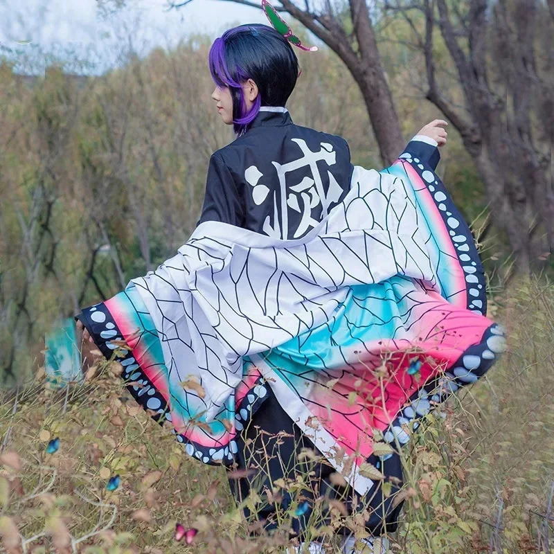 CyAnime 귀멸의 칼날 코초 시노부 코스프레 의상  - Demon Slayer Haori 리뷰 및 가격