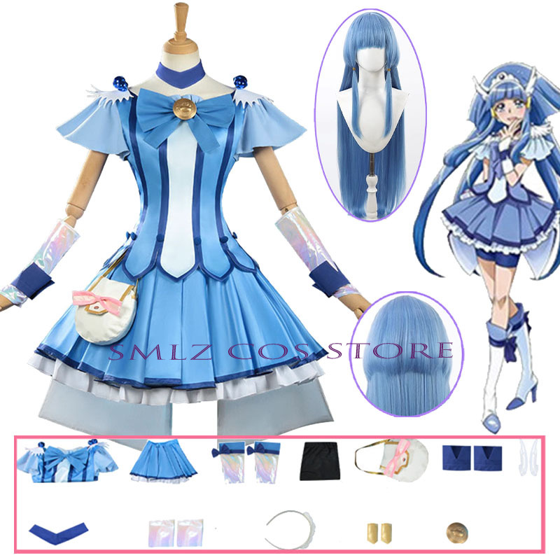 큐어 뷰티 코스프레 애니메이션 스마일 글리터 브리즈 큐 - Anime Cosplay Clothes 리뷰 및 가격