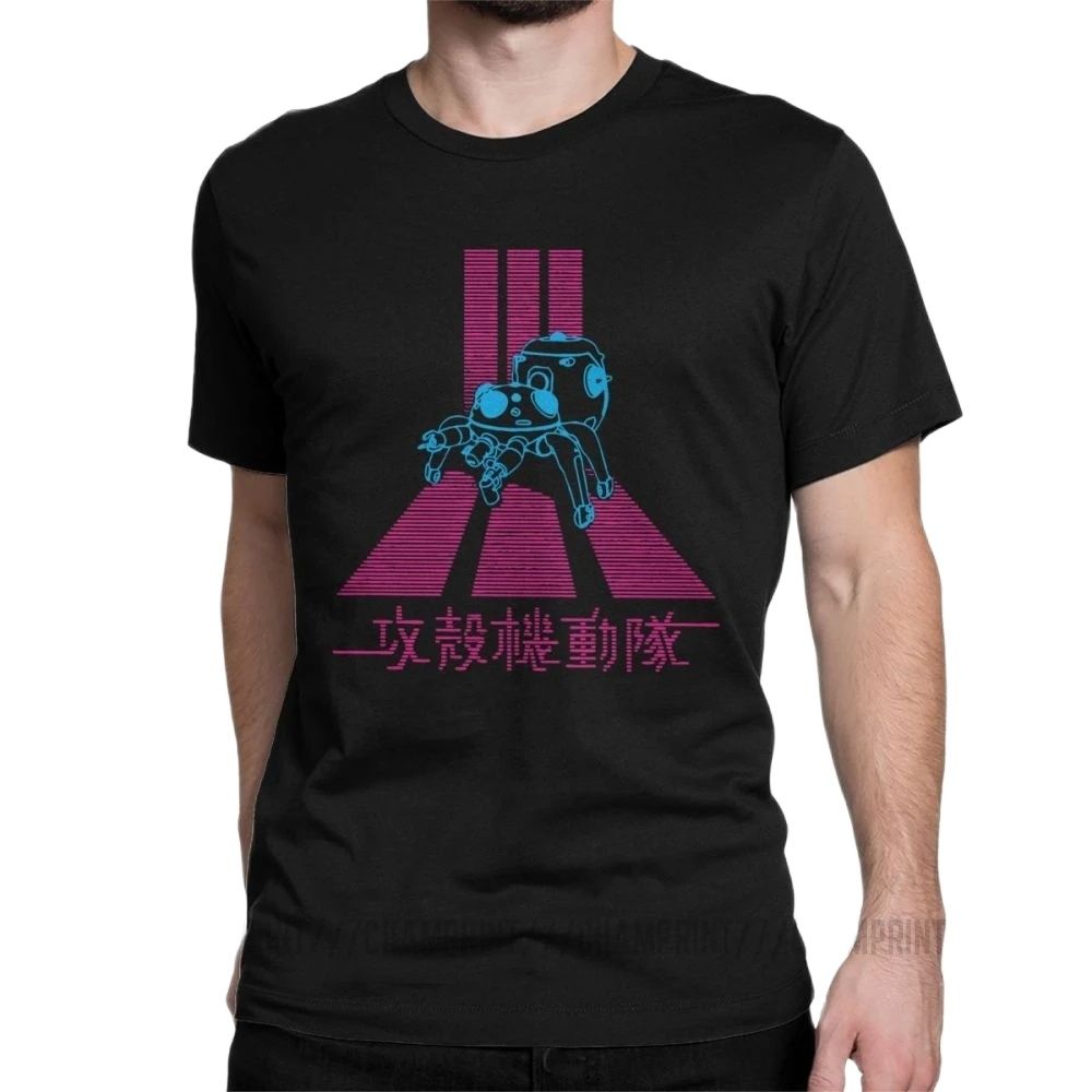 빈티지 유령 껍질 GITS Tachikoma T-셔츠  - Anime Cosplay Ideas Male 리뷰 및 가격