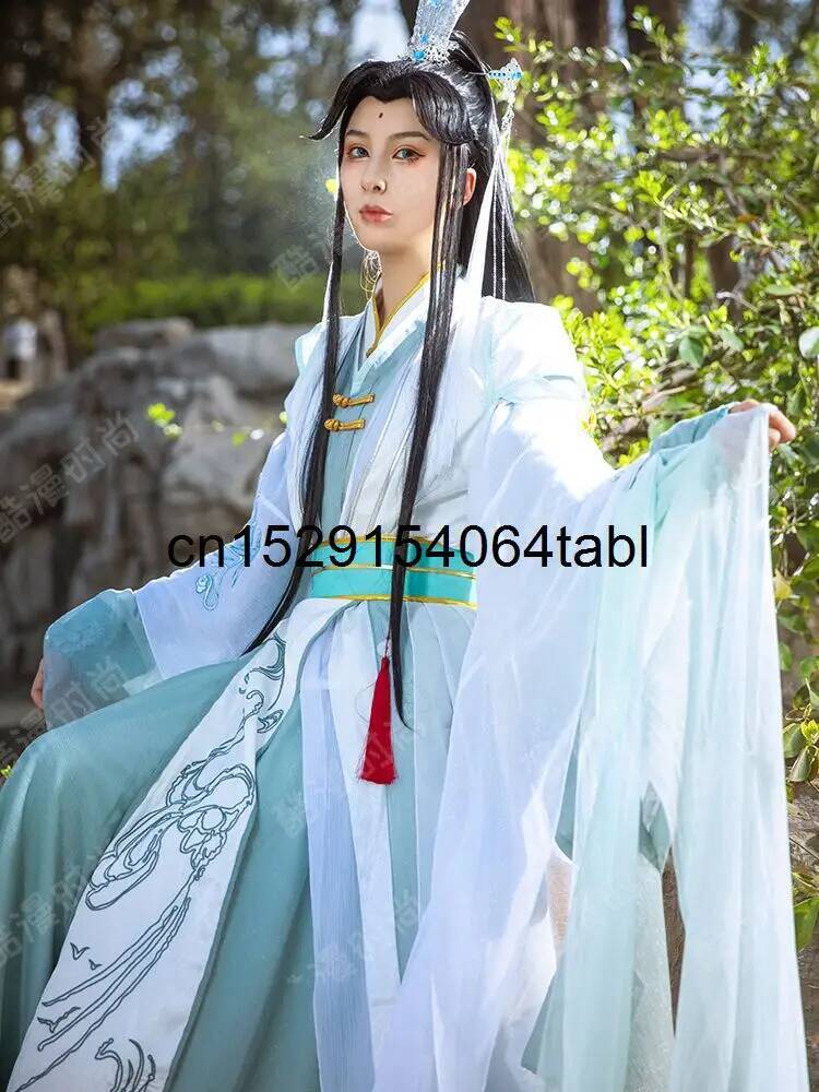 신상 텐관시푸 풍시 청선 코스프레 의상 한복 세트 천상 - Anime Cosplay For Halloween 리뷰 및 가격