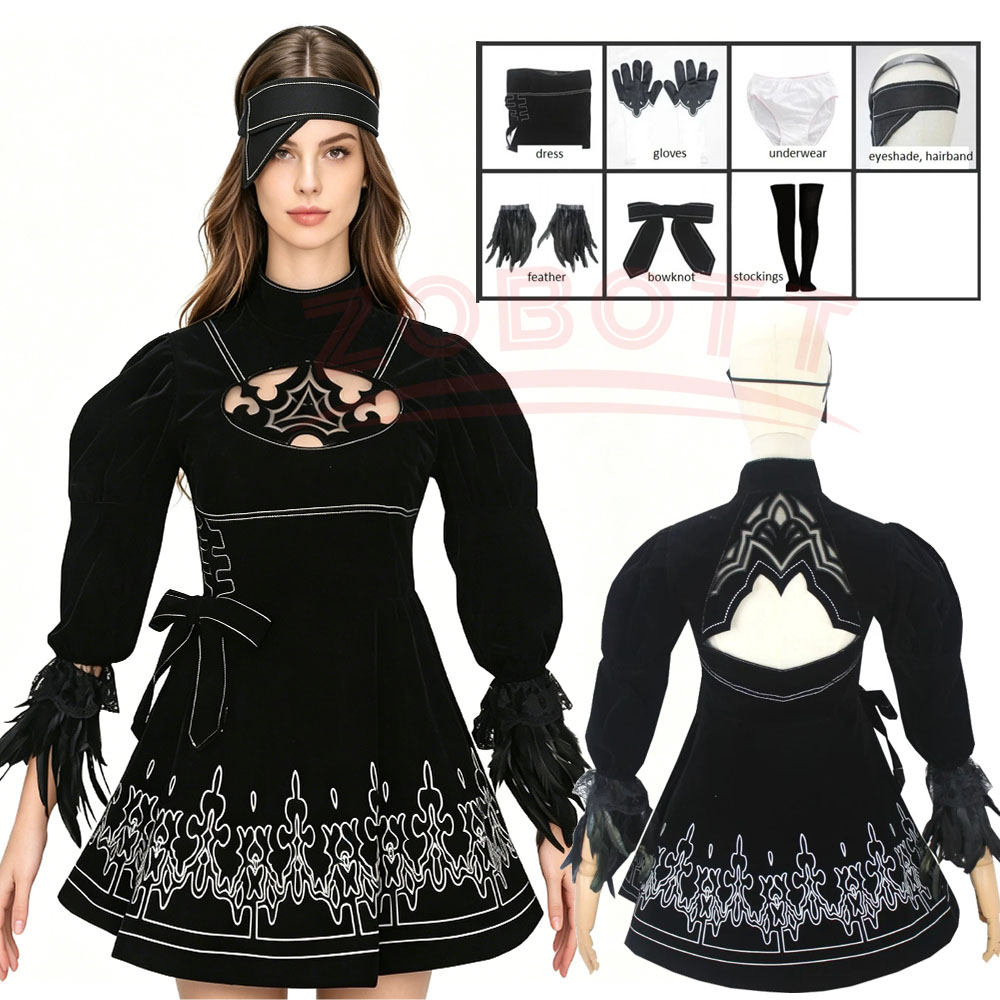 8PCS 애니메이션 2B 코스프레 의상 게임 여성 아이 - Anime Cosplay Eyes 리뷰 및 가격